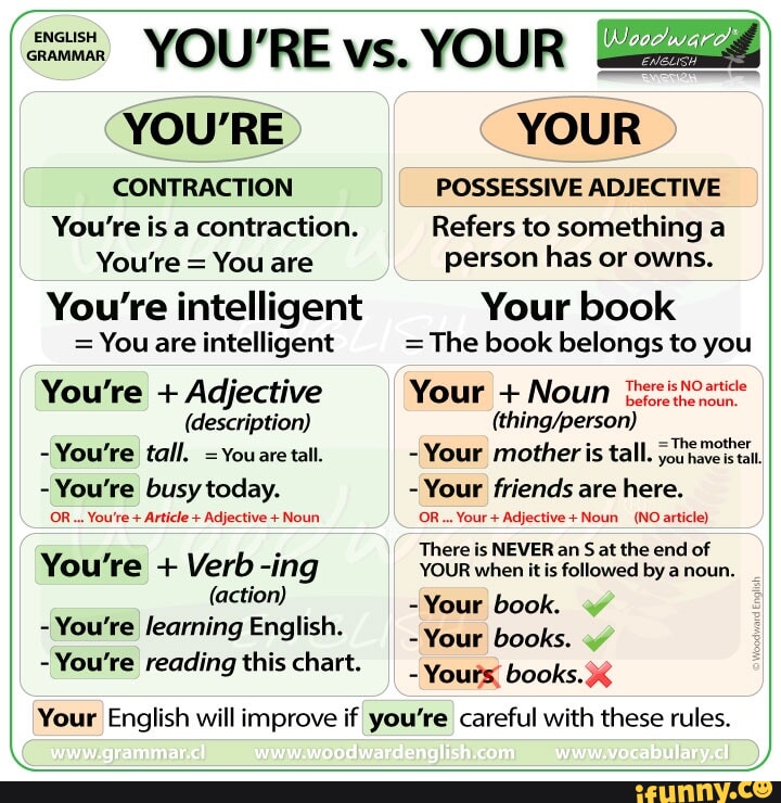 YOU RE OR YOUR GRAMMAR visual data 6