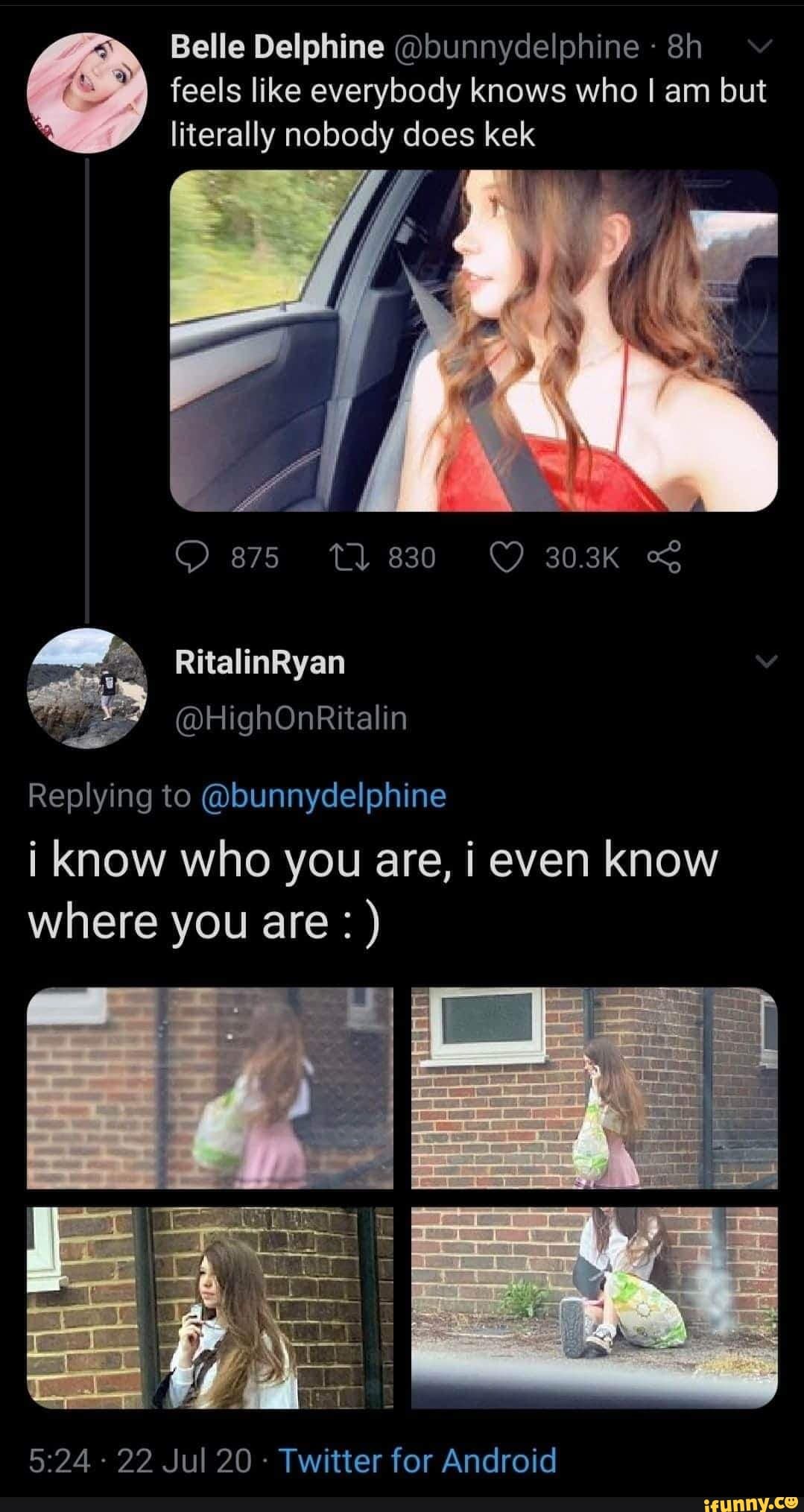 Belle Delphine bunnydelphine feels like everybody knows who I am but