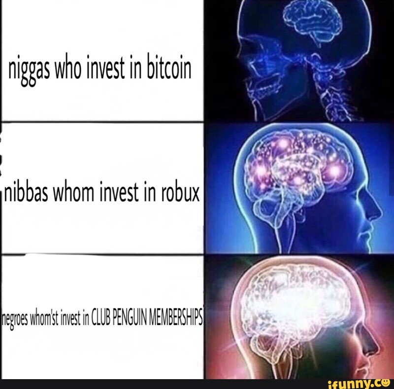 Niggas Who Invest In Bitcoin Nibbas Whom Invest In Robux Egroes Whom St Invest In Club Penguin Memberships Ifunny - invest in robux