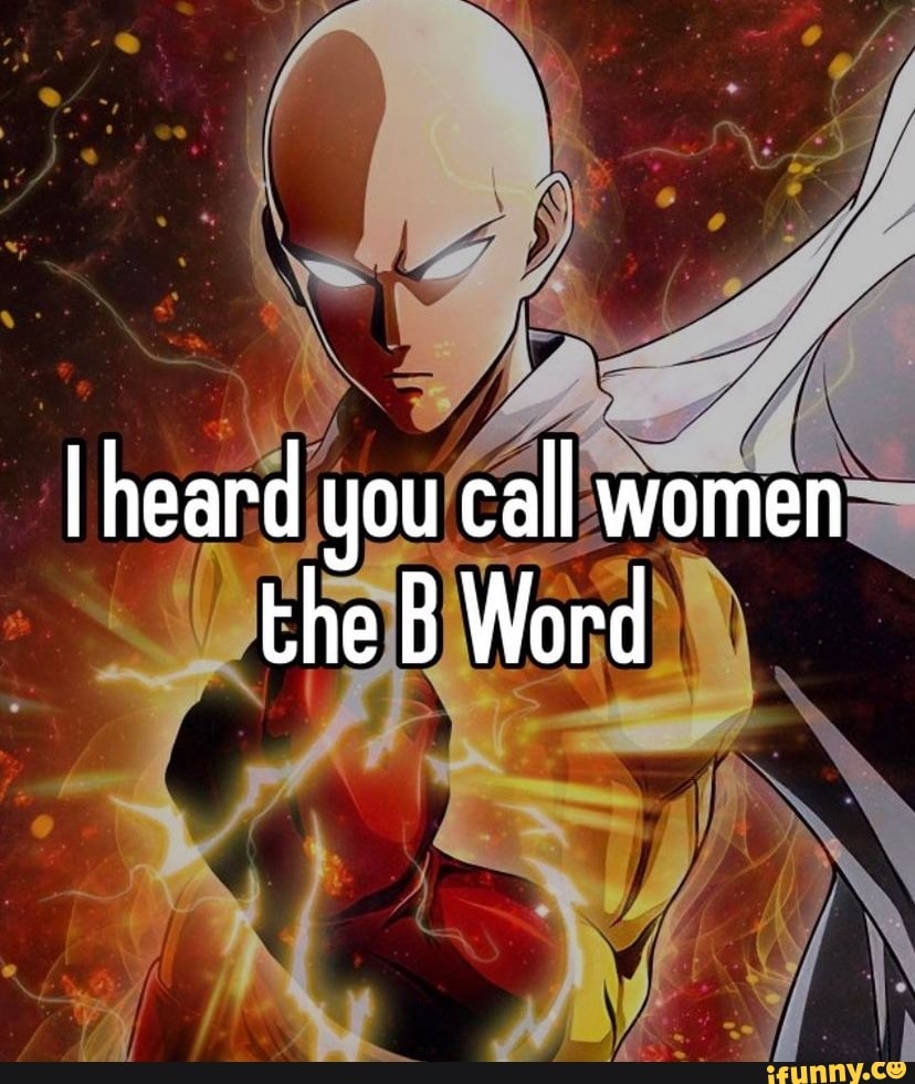 I Heard You Call Women The B Word - IFunny