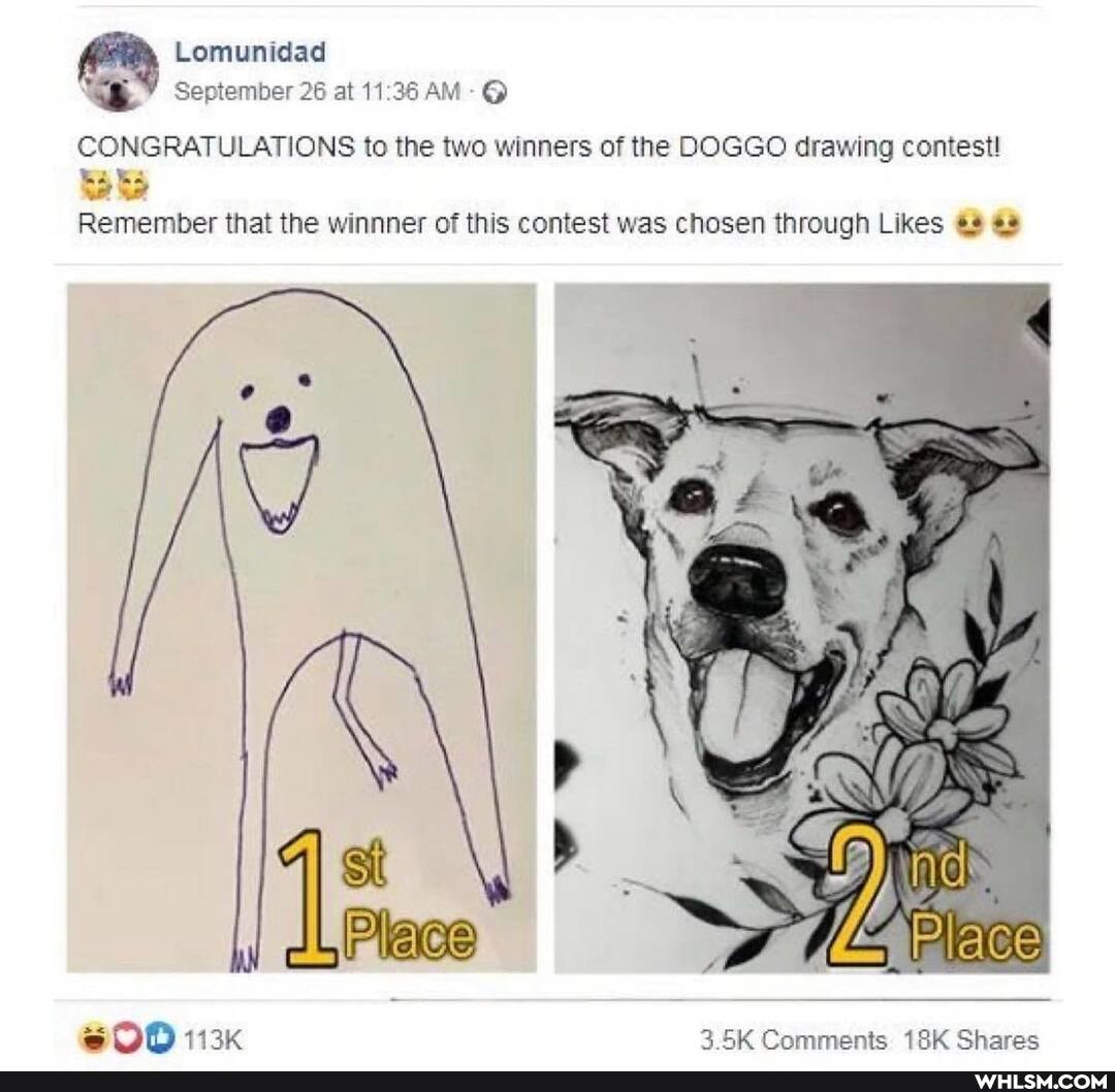 Lomunidad
September 26 at AM
CONGRATULATIONS to the two winners of the DOGGO drawing contest!
Be
Remember that the winner of this contest was chosen through Likes
SOD 113k Comments: Shares