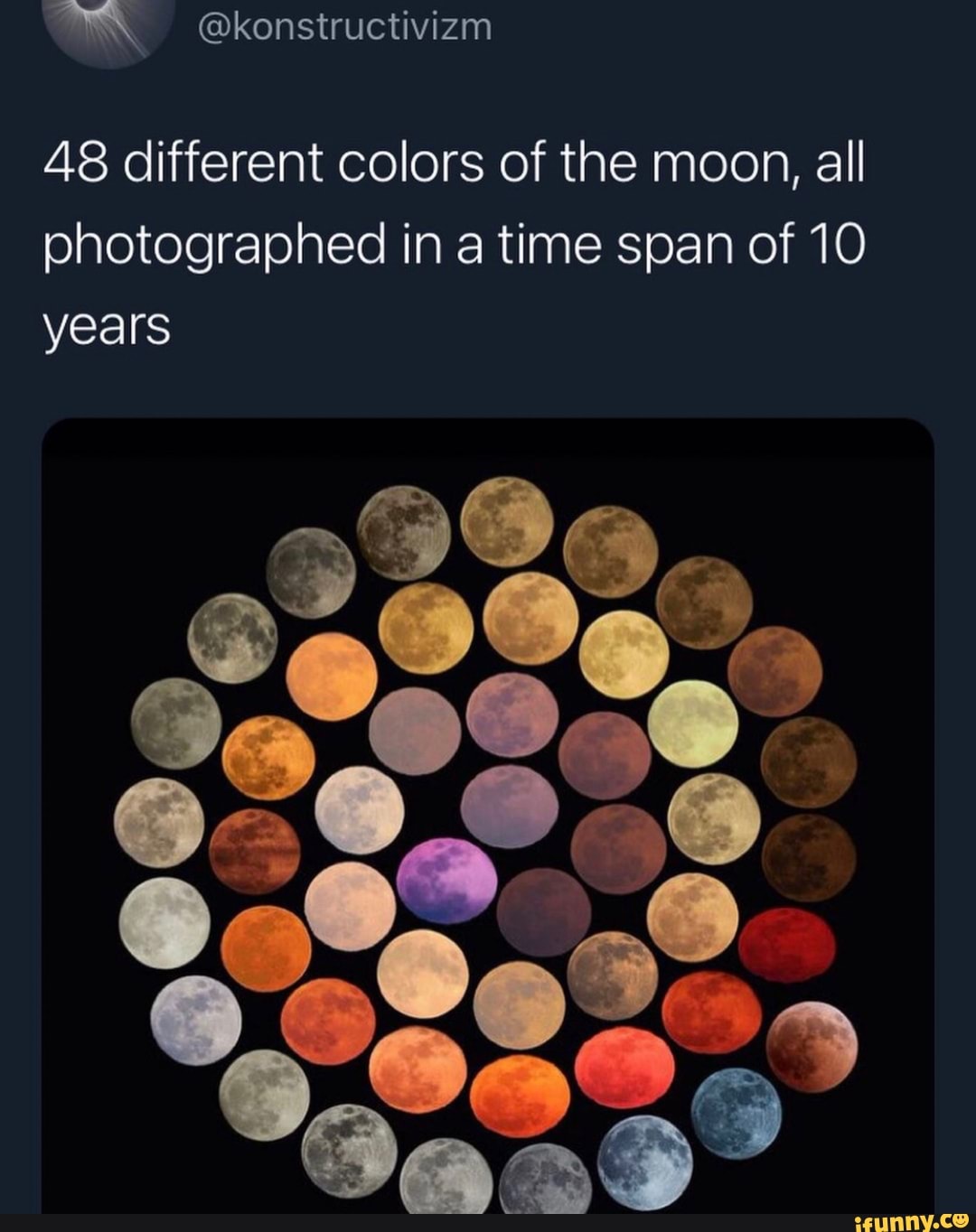 colors of the moon poster