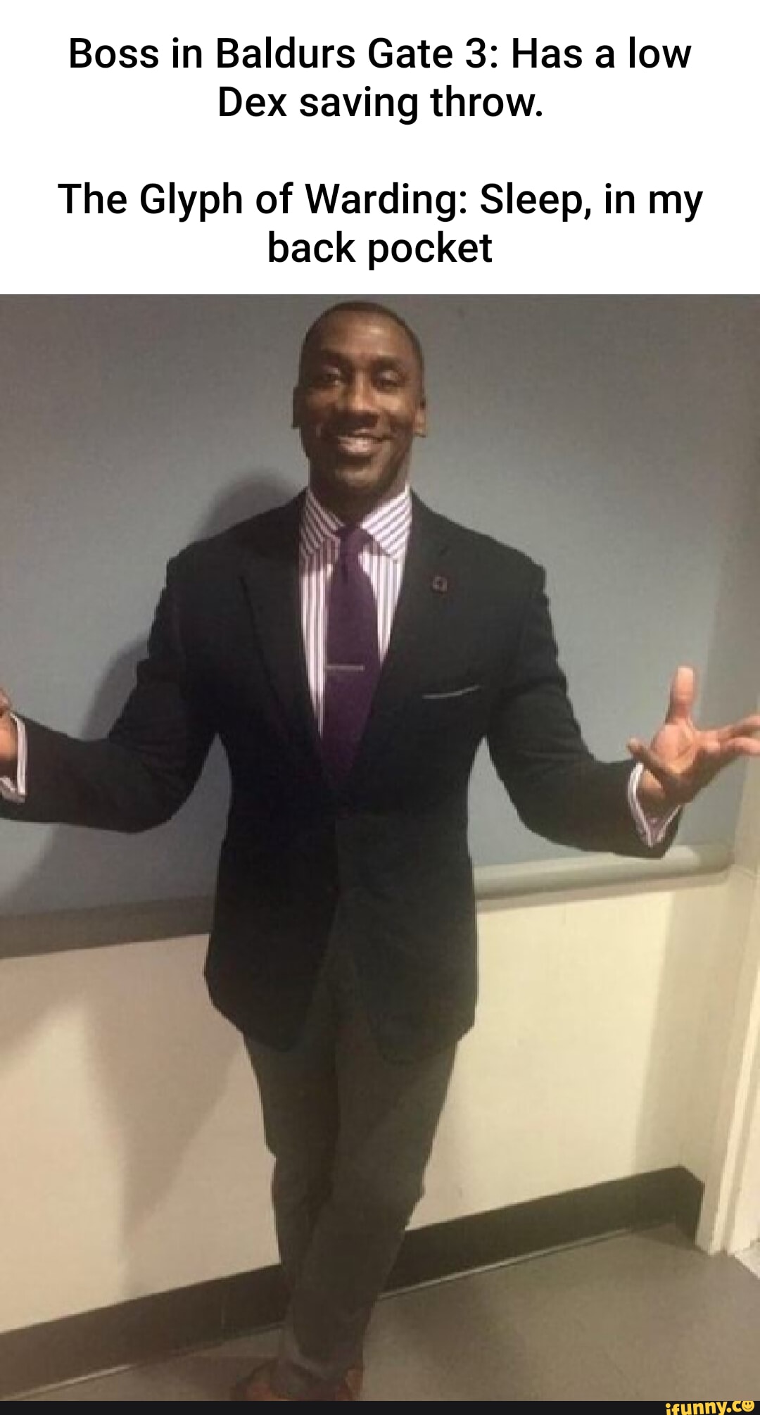 Boss in Baldurs Gate 3 Has a low Dex saving throw. The Glyph of