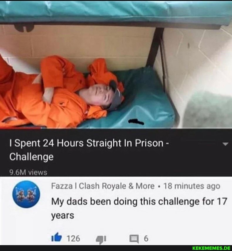 wile
I Spent 24 Hours Straight In Prison -
Challenge
Fazza I Clash Royale & More 18 minutes ago
My dads been doing this challenge for 17
views
years