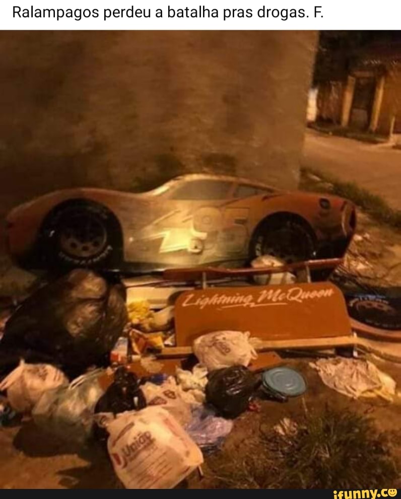 Ralampagos perdeu a batalha pras drogas. F.