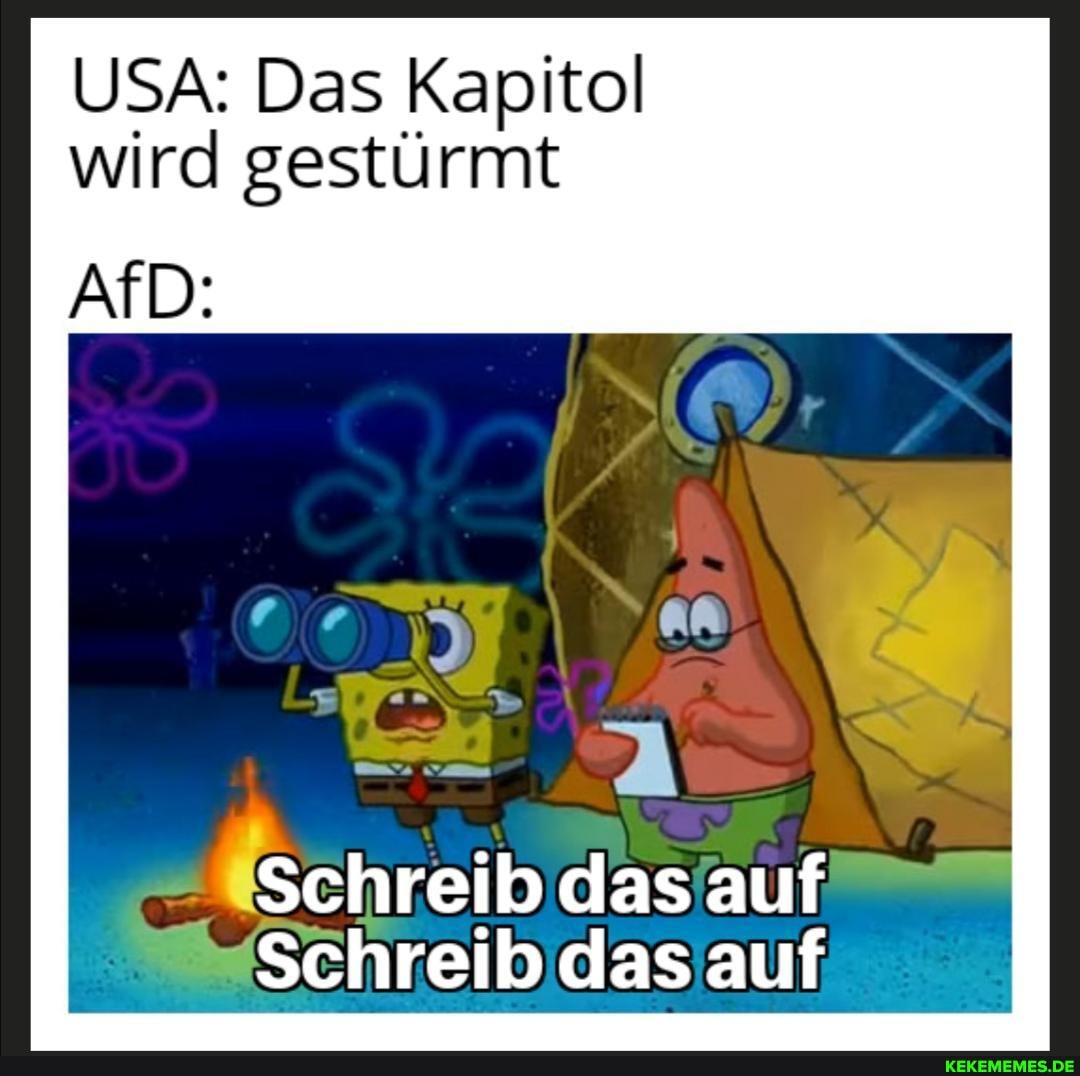 USA: Das Kapitol
AfD:
Schreib das auf
Schreib das auf