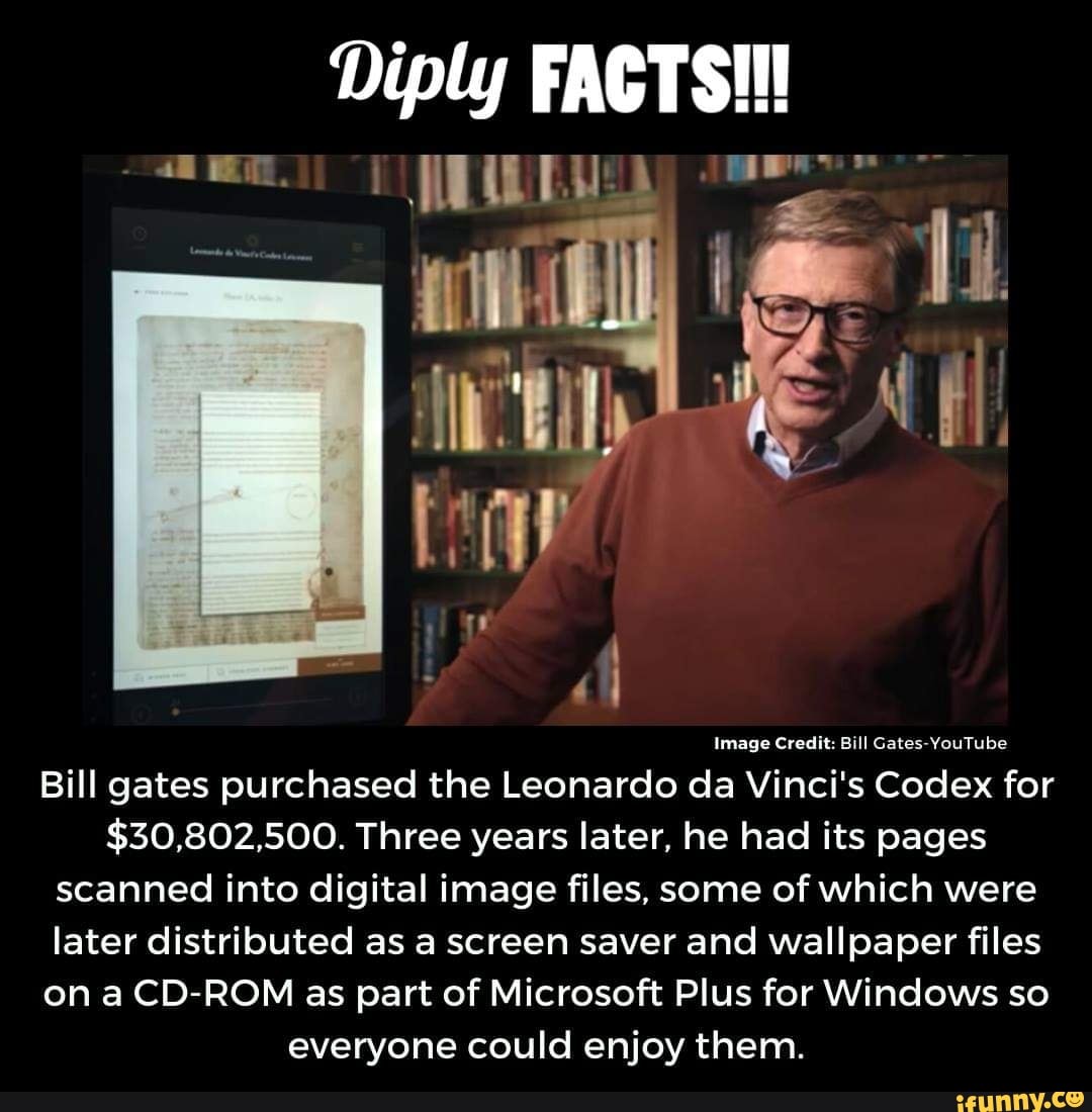 Bill Gates Compra Libro De Leonardo Da Vinci