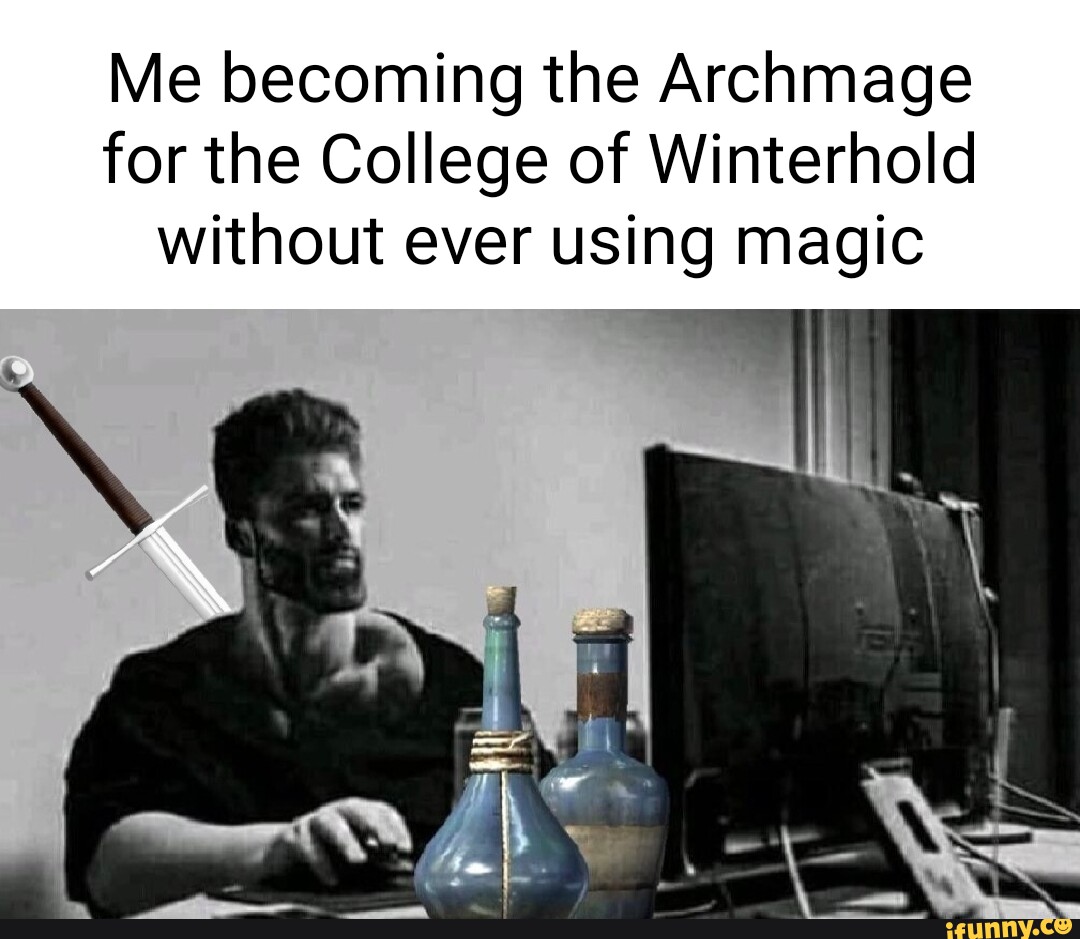 Me the Archmage for the College of Winterhold without ever