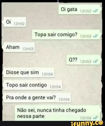 Topa sair comigo?
Disse que sim
Topo sair contigo
Pra onde a gente vai?
Não sei, nunca tinha chegado
nessa parte