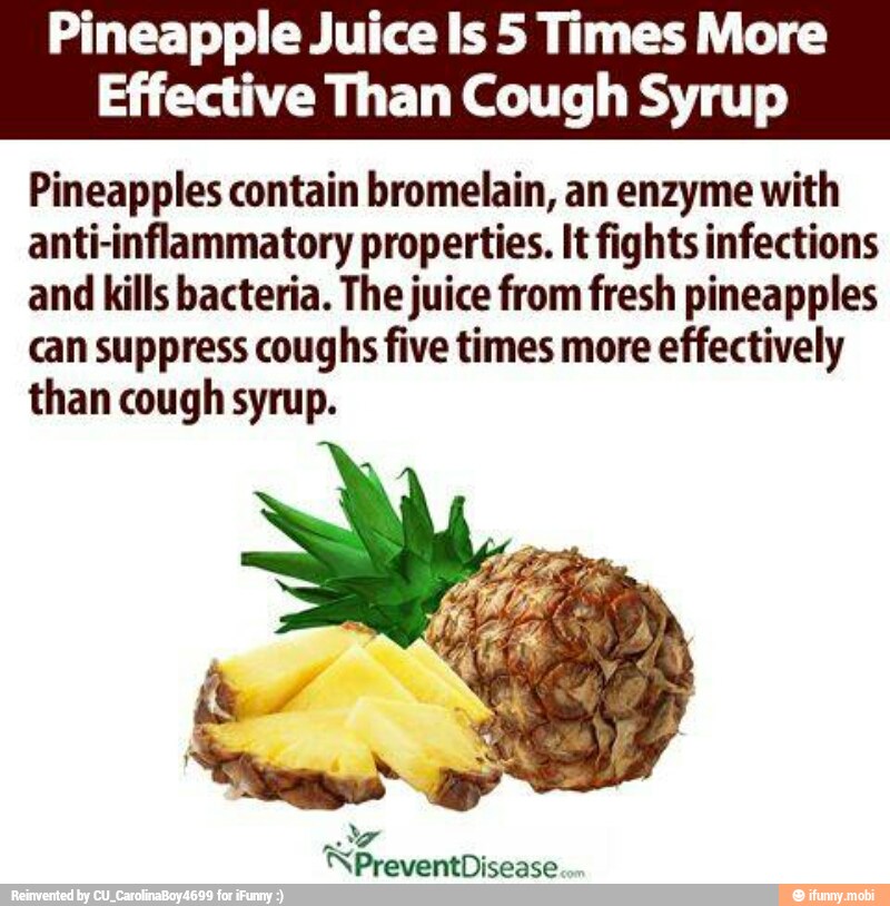 Pineapple Juice Is 5 Times More Effective Than Cough Syrup Pineapples