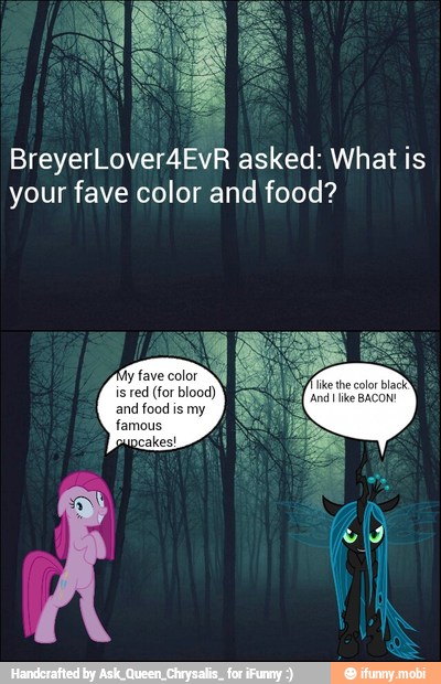 BreyerLover4EvR asked: What is
your fave color and food?