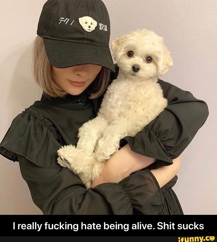 I really fucking hate being alive. Shit sucks - I really fucking hate being alive. Shit sucks