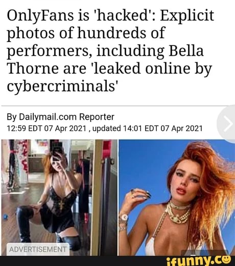 Bella thorne hacked pics