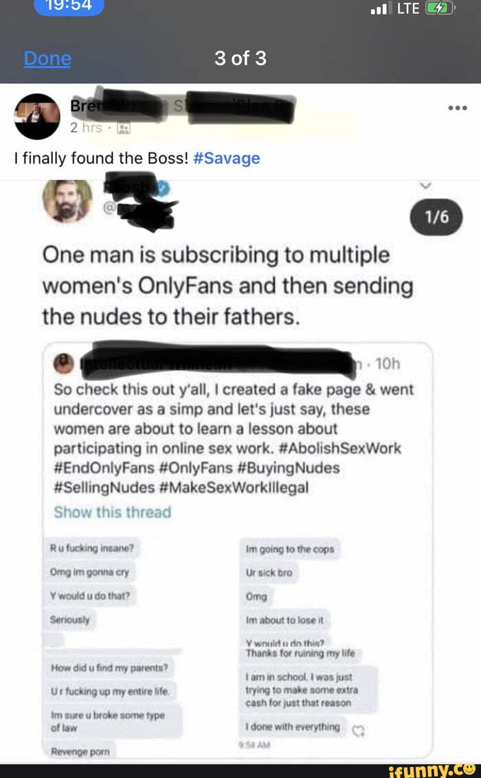 #Savage One man is subscribing to multiple women's OnlyFans and then s...