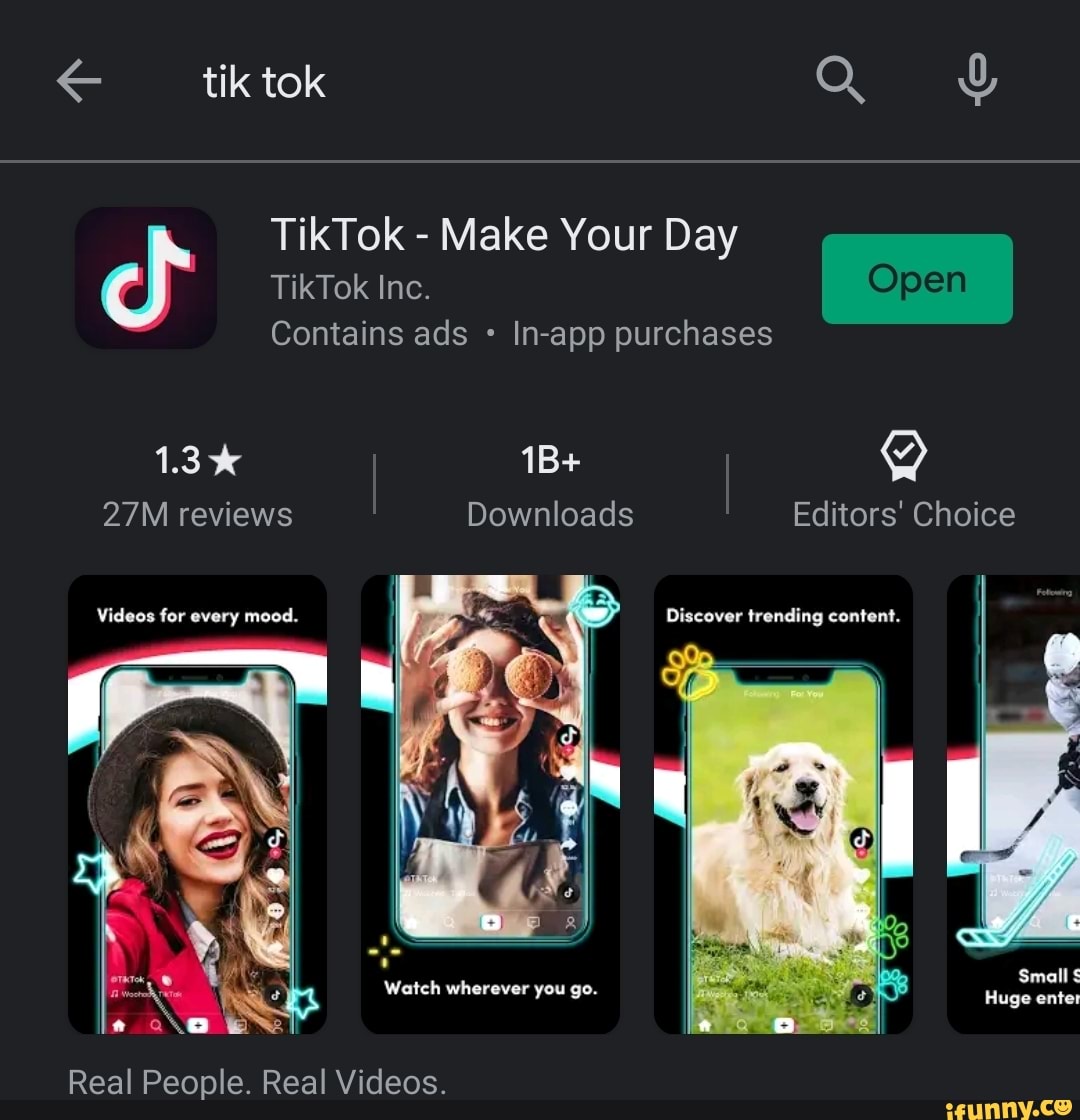 Tik tok Q TikTok Inc. Contains ads In-app purchases TikTok - Make Your ...