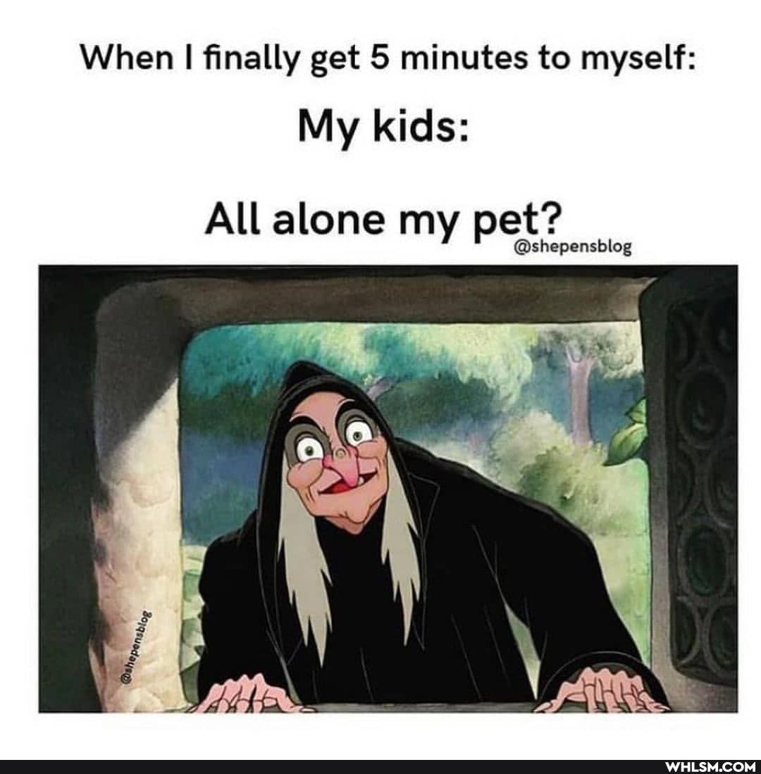 When I finally get 5 minutes to myself:
My kids:
All alone my pet?
@shepensblog