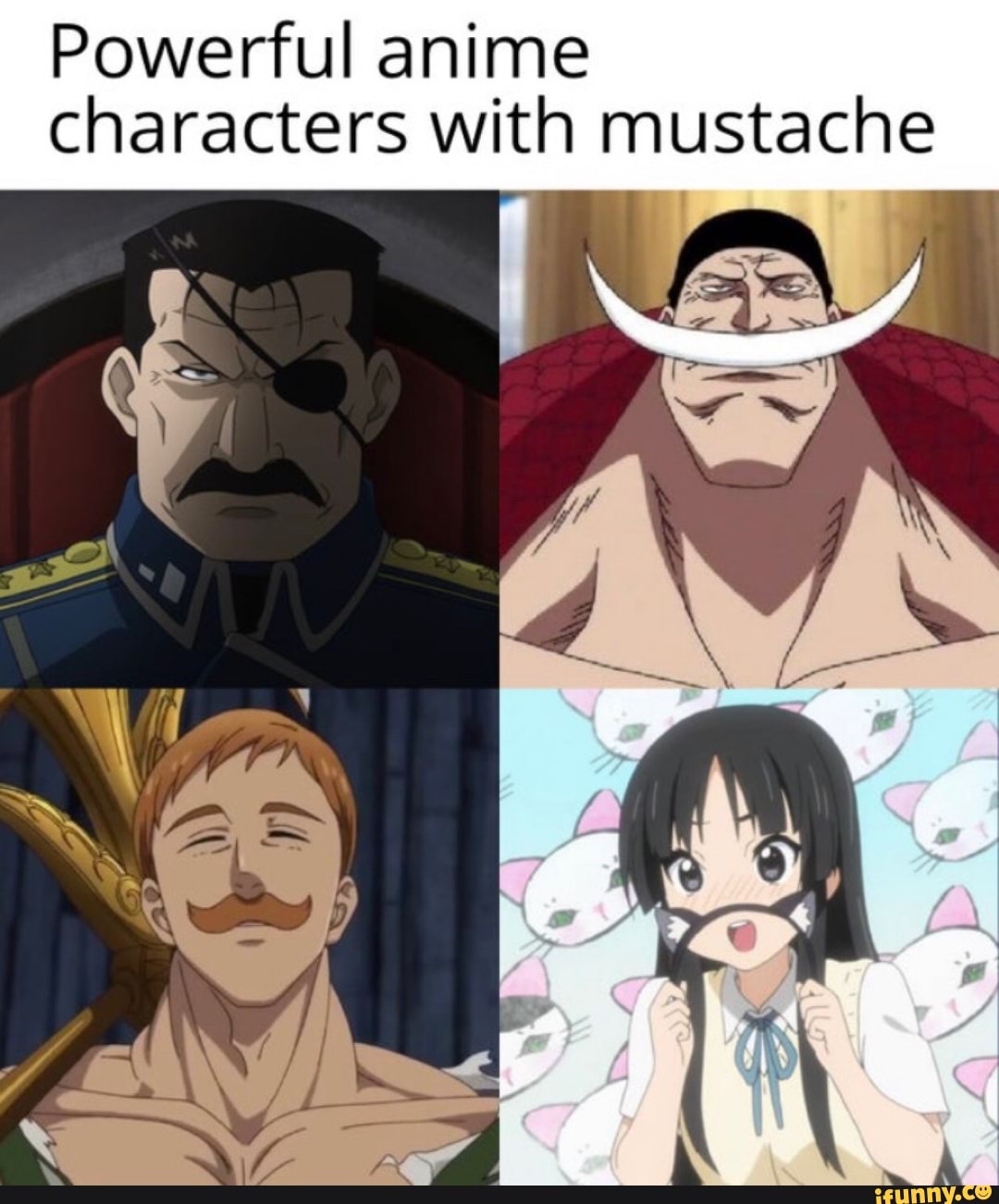 15 Iconic Anime Characters With Iconic Mustaches – FandomSpot