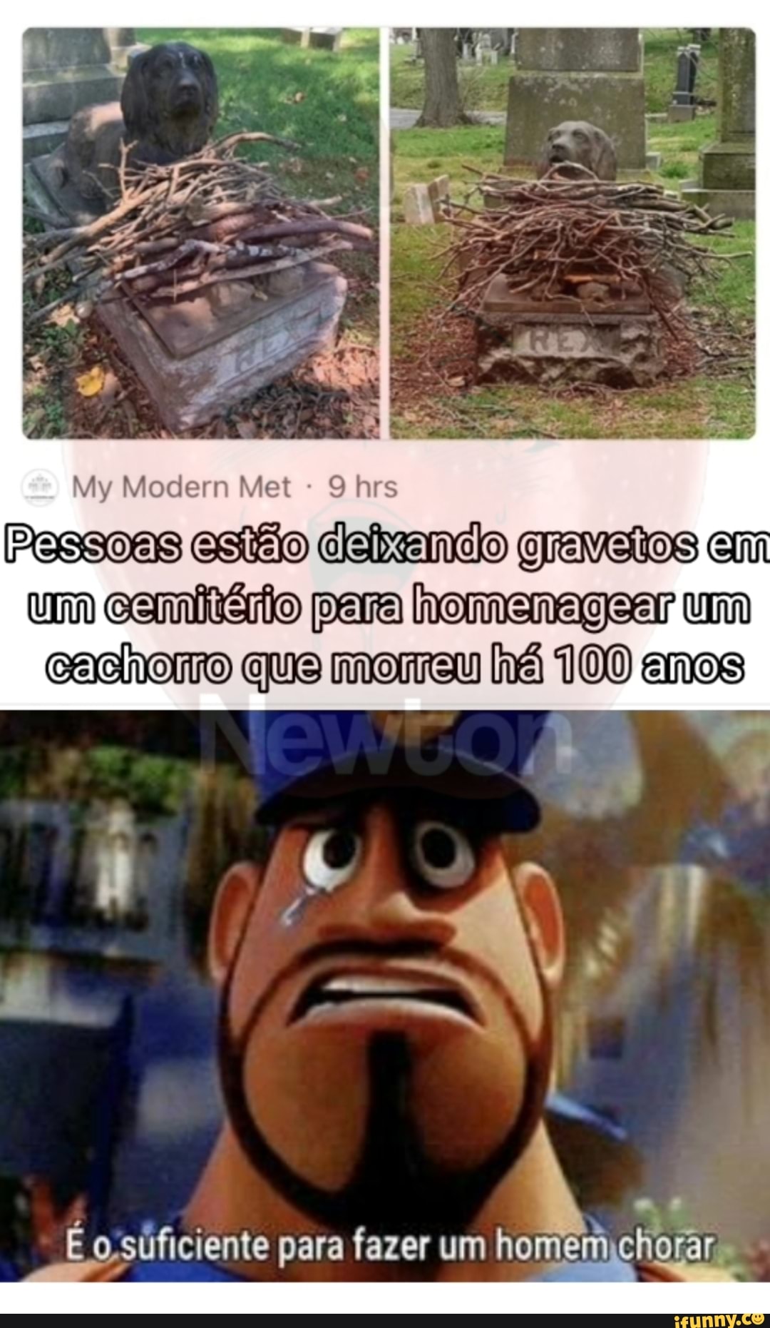 My Modern Met his
Pessoas estão
em
um cemitério pera homenageer um cachomo que momeu há 100 anos
É suficiente para fazer um homem