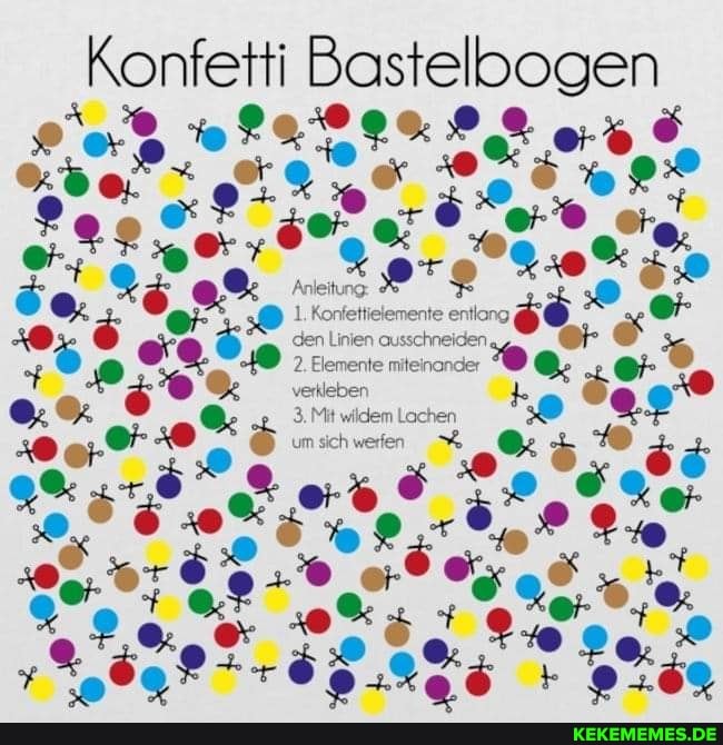 Konfetti Basteloogen
Qed
e's.
de