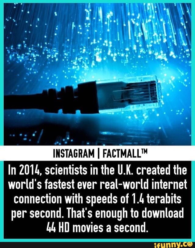 Istabram I Faetmall In 2011 Scientists In The U K Created The World S Fastest Ever Real World Internet Connection With Speeds Of 1 Laterahits Per Second That S Enough To Download Ll Hi Movies A Second - 25mbps enough for roblox game