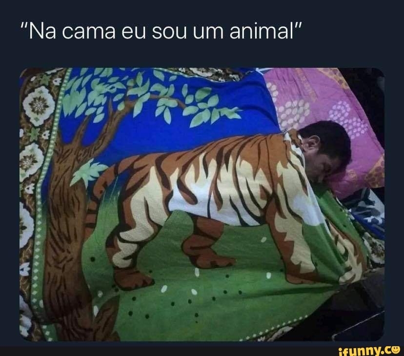 "Na cama eu sou um animal"