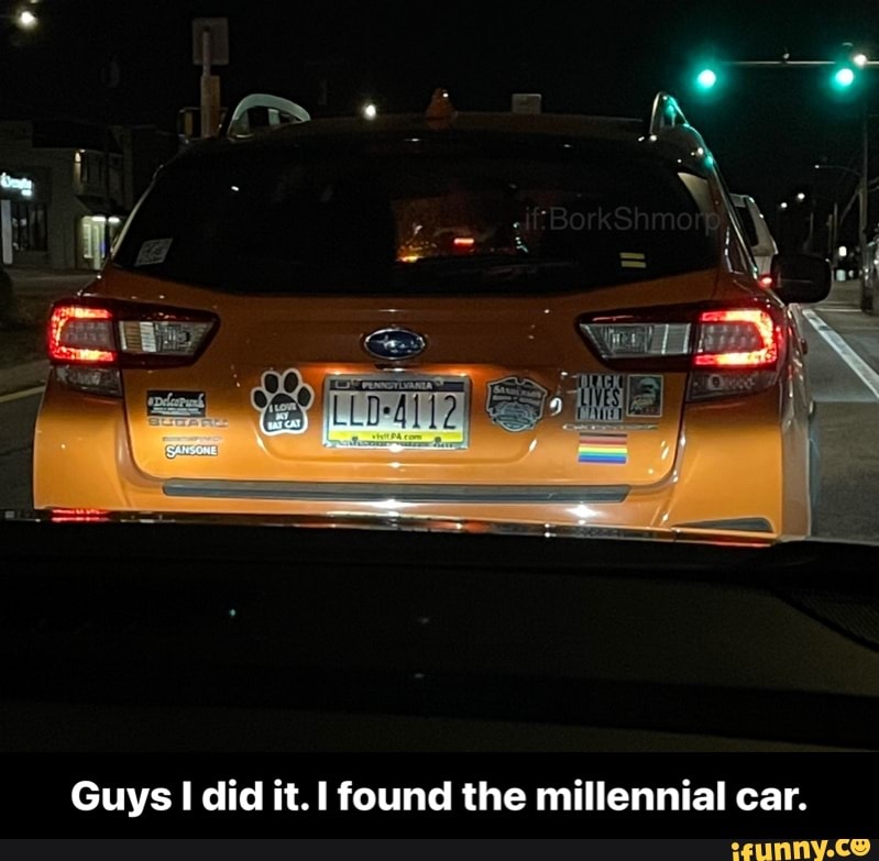 Guys I did it. found the millennial car. - Guys I did it. I found the millennial car.
