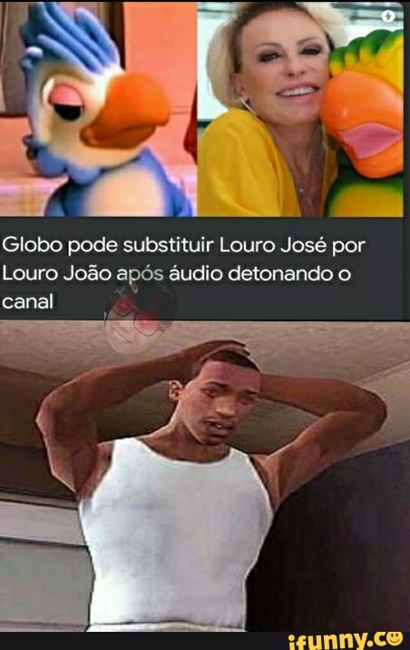 Globo pode substituir Louro José por
Louro João após áudio detonando o canal