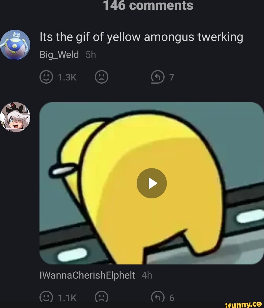 Among Us Yellow Twerking Meme (Original) 