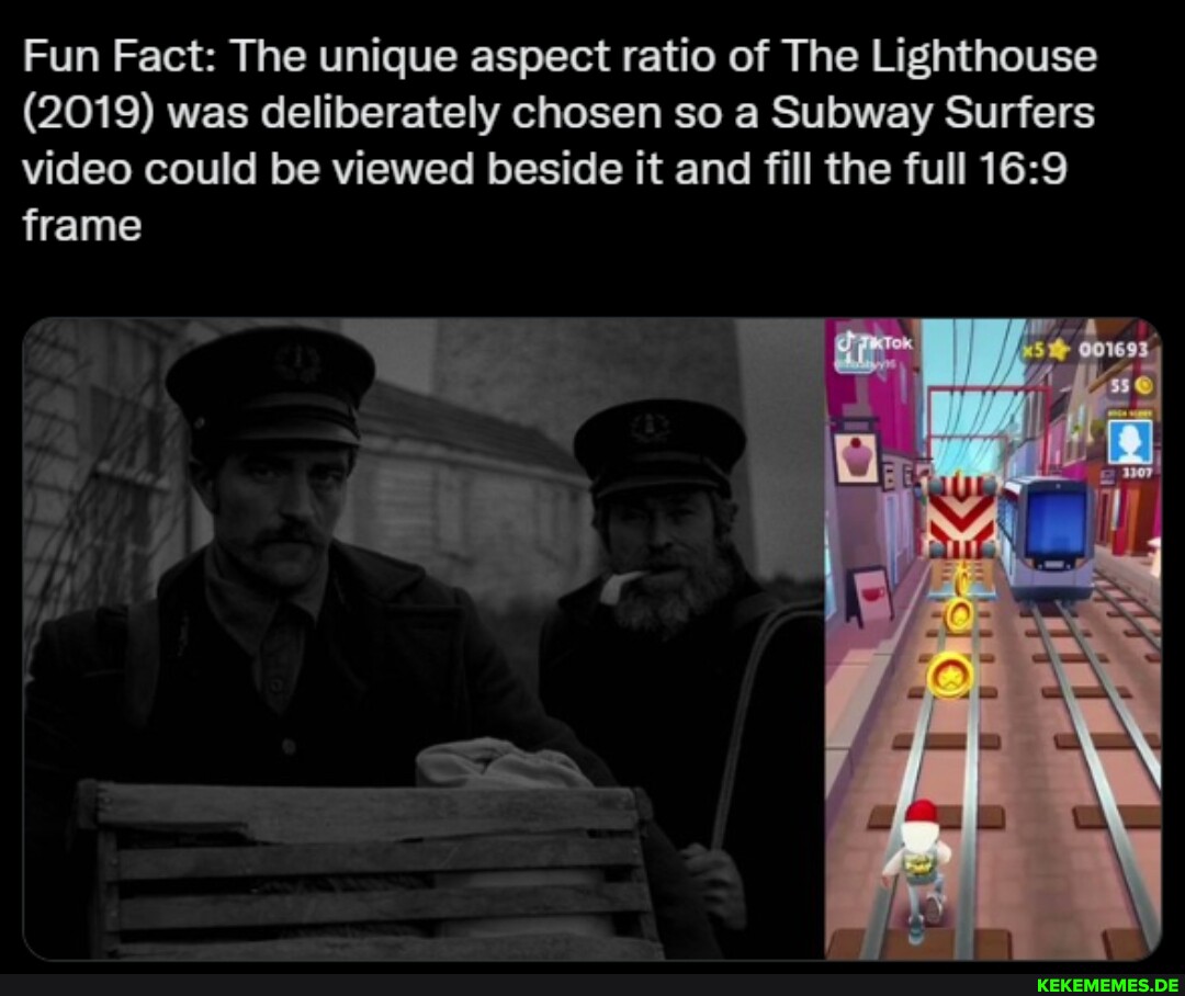 Fun Fact: The unique aspect ratio of The Lighthouse (2019) was deliberately chos
