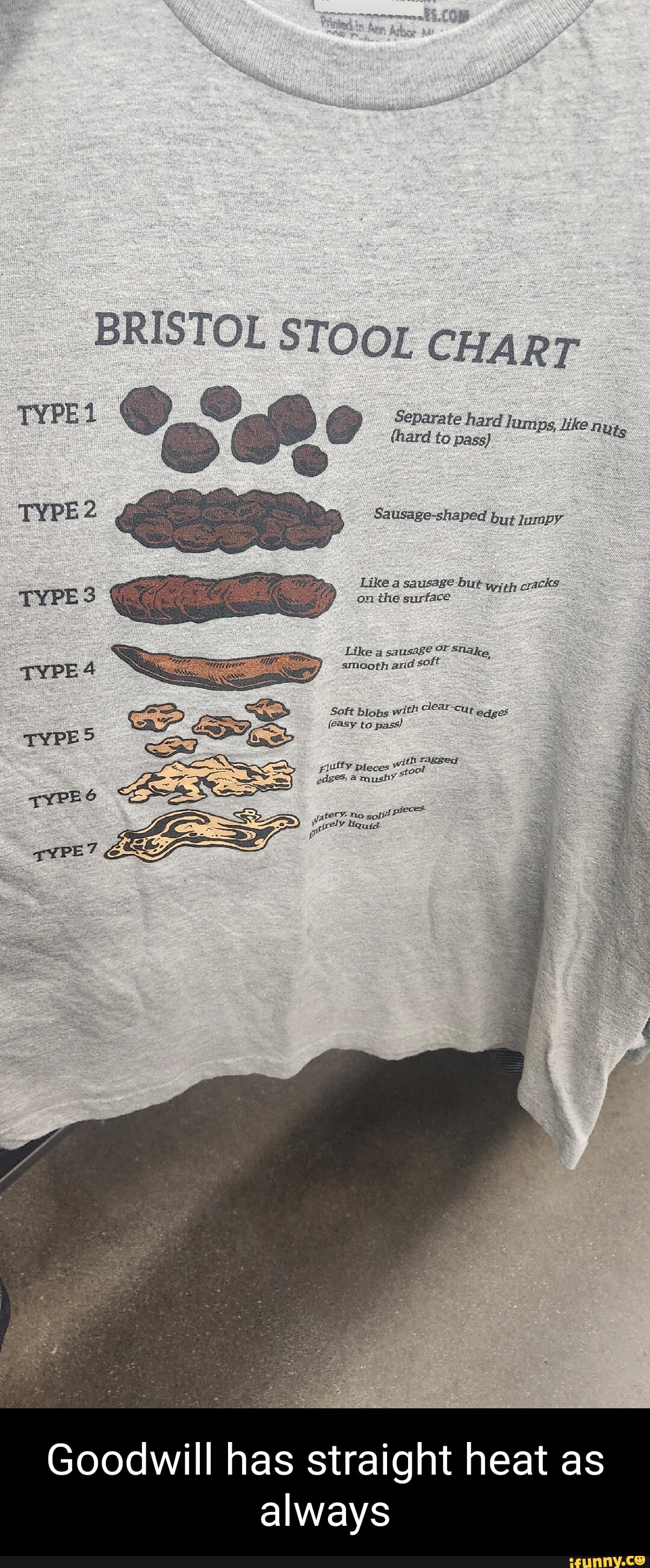 BRISTOL STOOL CHART Separate hard lumps DS, like (hard to Pass)' Sausageshaped but lumpy, Like