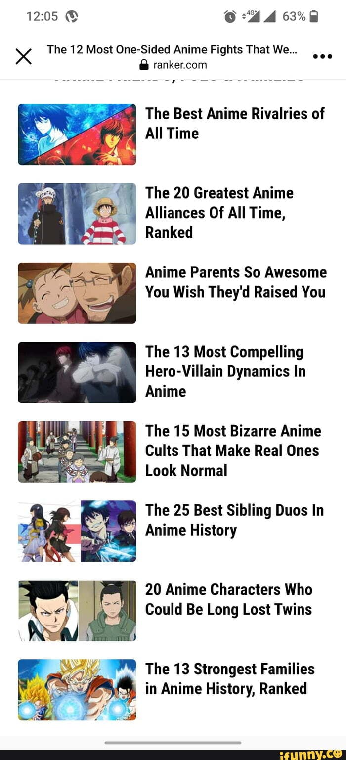 1205 x The 12 Most One-Sided Anime Fights That We... The Best Anime ...