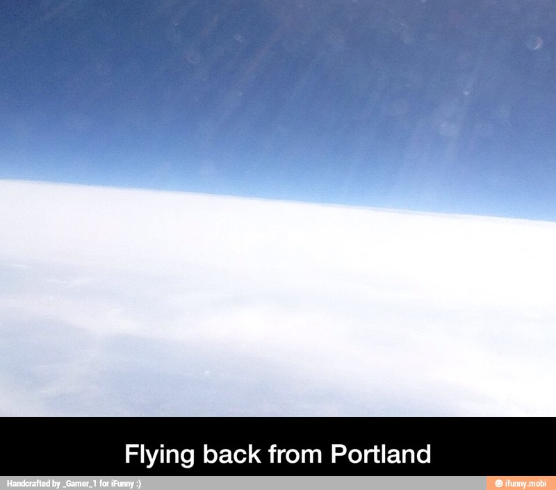 Flying back from Portland - Flying back from Portland