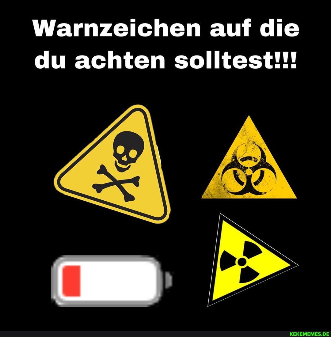 Warnzeichen auf die du achten solltest!!!