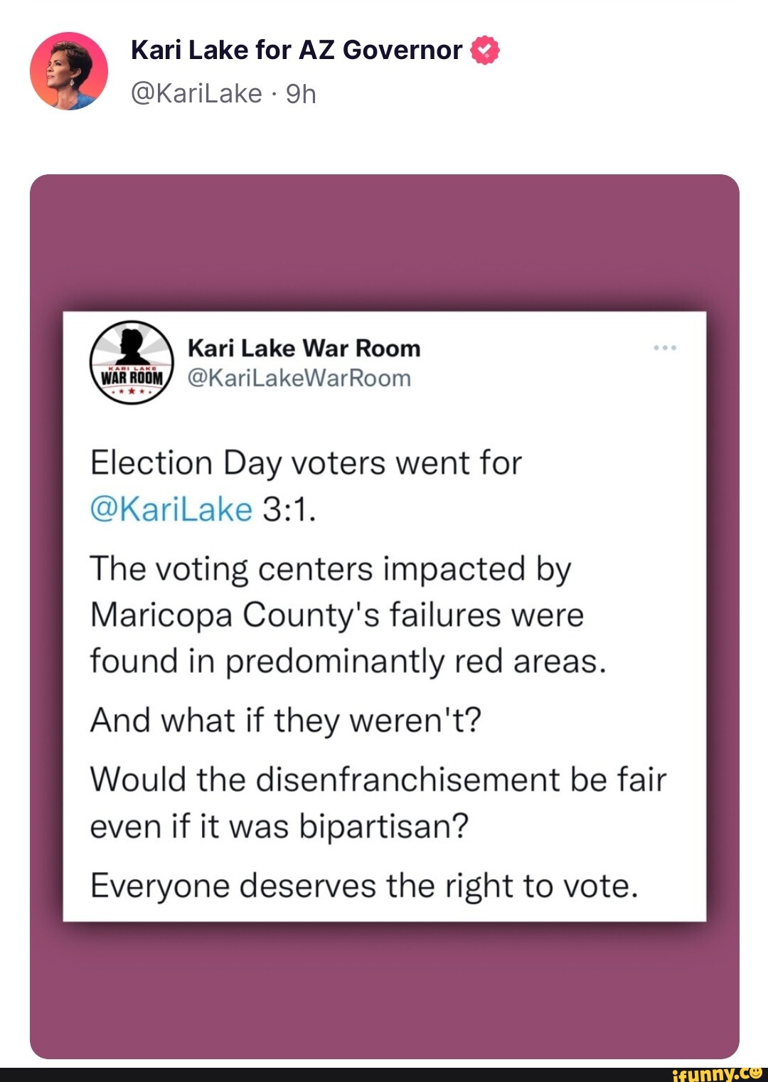 Kari Lake for AZ Governor @ @KariLake - Kari Lake War Room