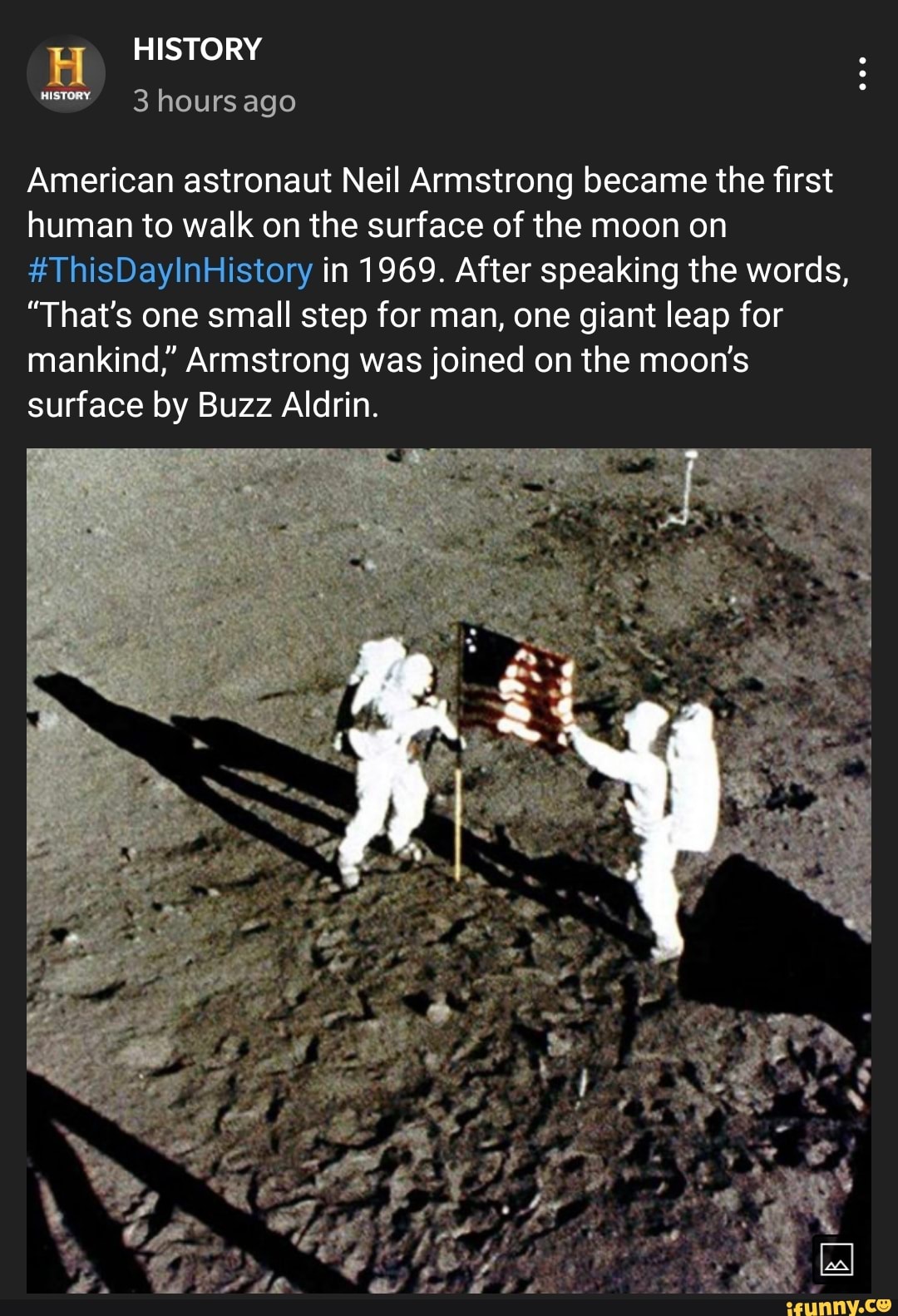 neil armstrong first man on the moon history