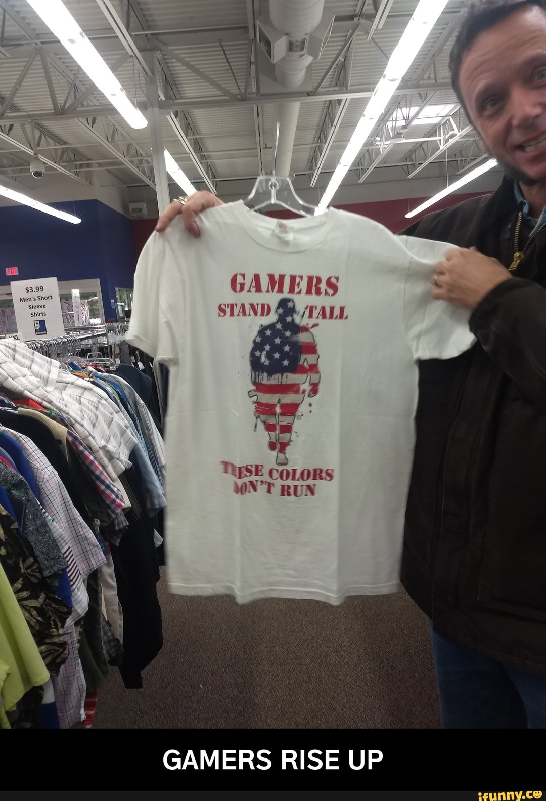 gamers rise up shirt