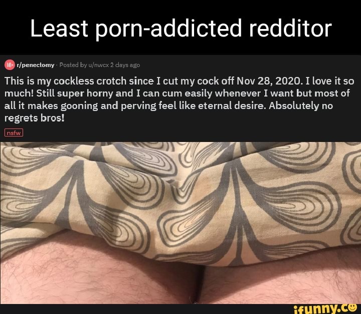 Least porn addicted redditor @ srenectomy Posted by days ago This  