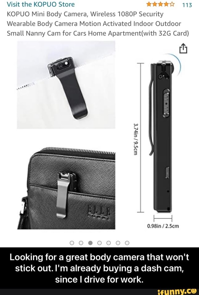 kopuo mini body camera