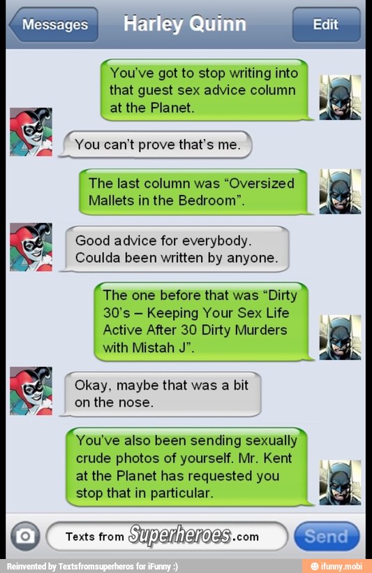 The last column was "Oversized
Mallets in the Bedroom".
Good advice for everybody.
aa Coulda been written by anyone.
The one before that was "Dirty
Keeping Your Sex Life
Active After 30 Dirty Murders
with Mistah J".
Okay, maybe that was a bit
the
You've also been sending sexually
stop that in particular.
E
E