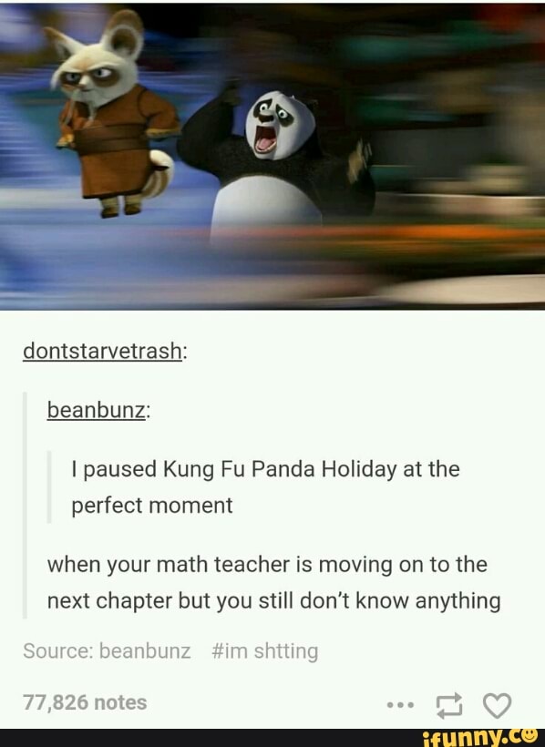 Lpaused Kung Fu Panda Holiday at the perfect moment when your math ...