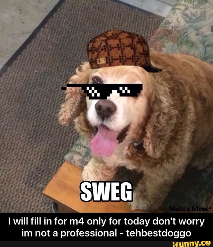 im not a professional -
tehbestdoggo - I will fill in for m4 only for today don't worry im not a professional - tehbestdoggo