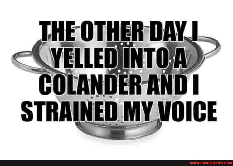 THE OTHER DAY.)
STRAINED MY WOICE
