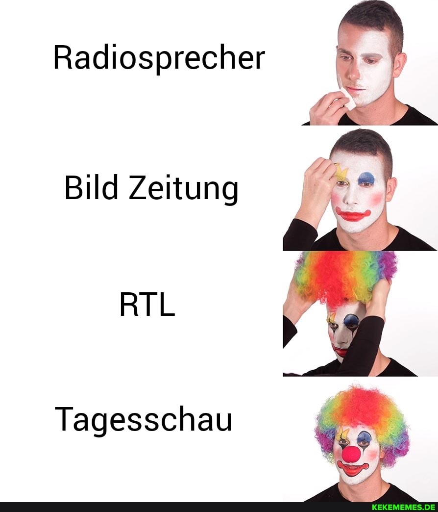 Radiosprecher
Bild Zeitung
RTL
Tagesschau
