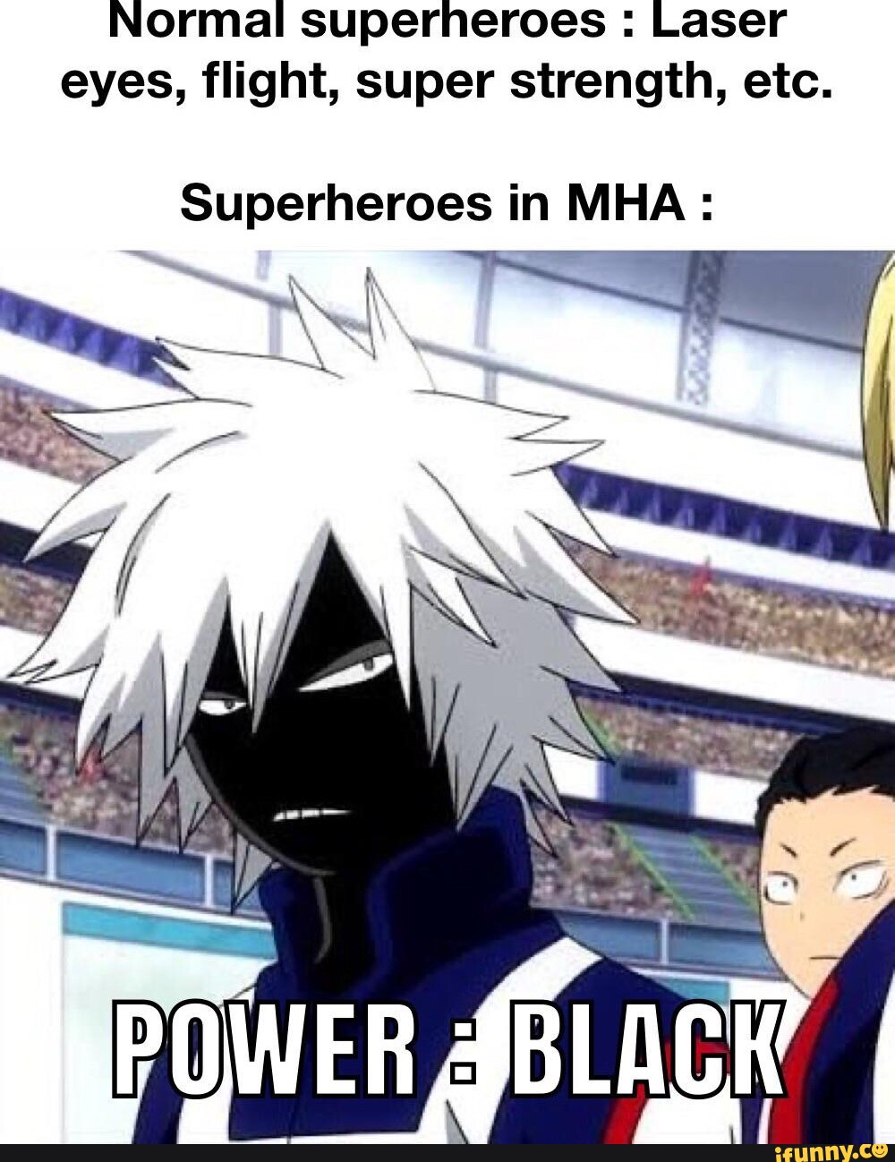 Normal superheroes Laser eyes, flight, super strength, etc