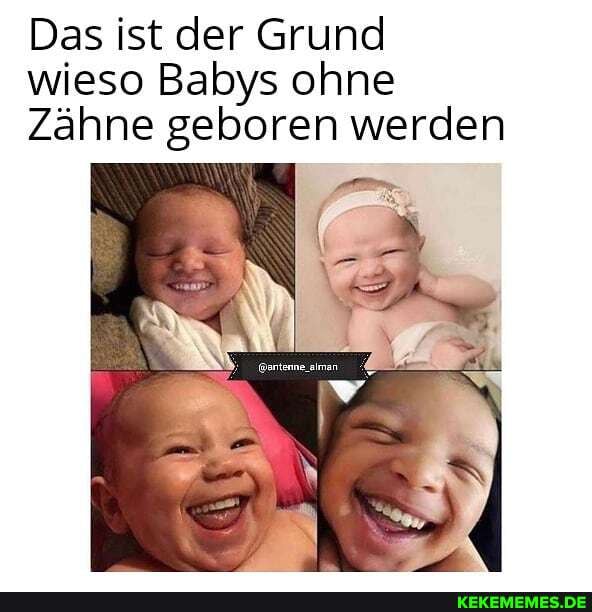 Das ist der Grund wieso Babys ohne
Zähne geboren werden