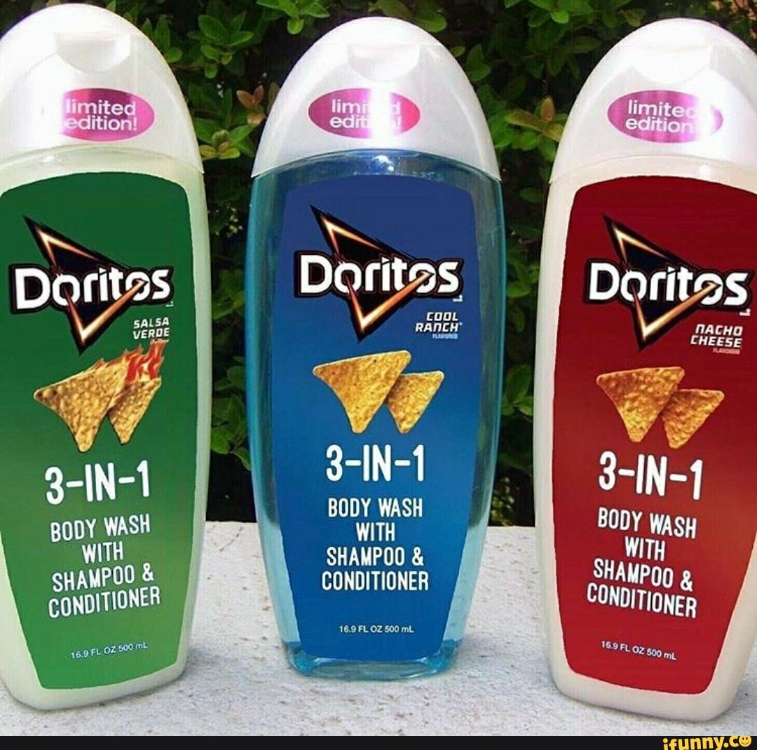 Doritss 3IN1 BODY WASH Dorites 3IN1 BGLY WASH WITH SHAMPOO & COND
