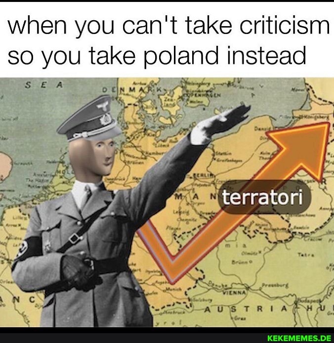when you can't take criticism so you take poland instead
terratori