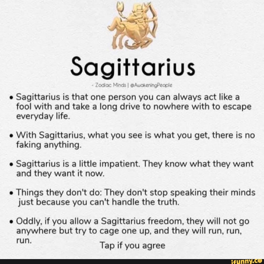 Sagittarius Zodiac Minds I @AuckeningPeople e Sagittarius is that one ...