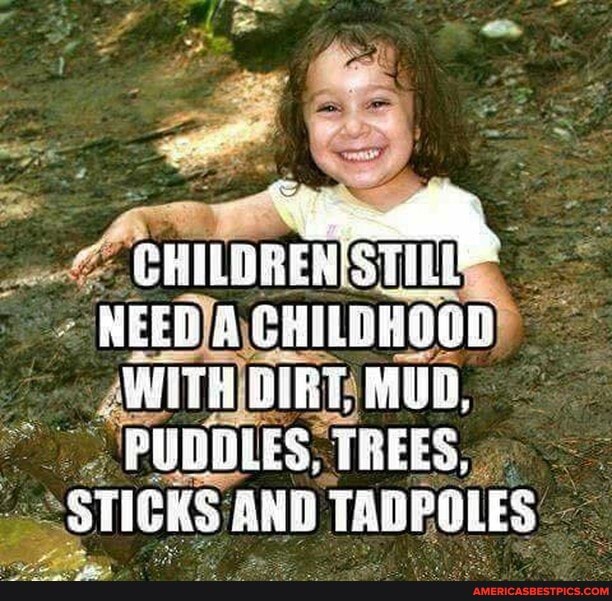 MUD,
PUDDLES; TREES,
"STICKS AND TADPOLES :