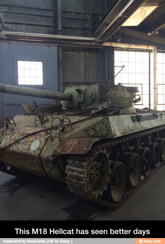 This M18 Hellcat has seen better days - This M18 Hellcat has seen better days